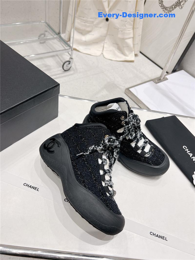 CC sports lace-up thick-soled women’s boots