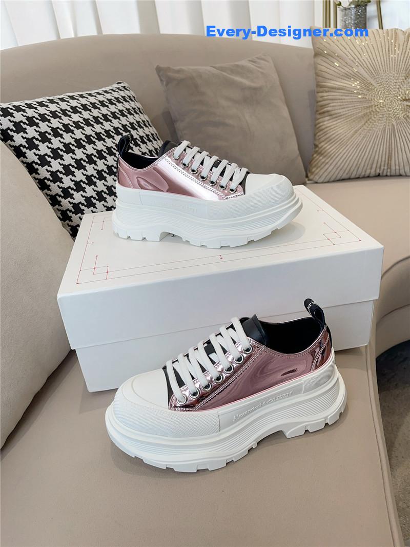 a1exa*der Mcqv*en new canvas series thick-soled dad shoes