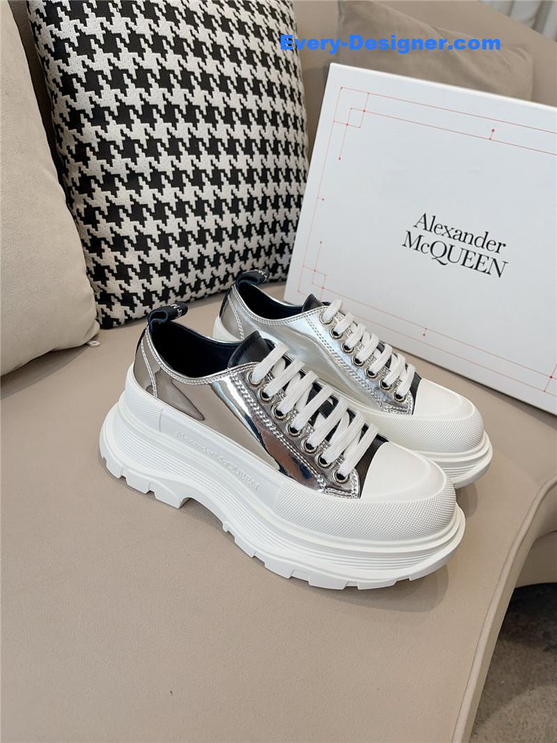a1exa*der Mcqv*en new canvas series thick-soled dad shoes