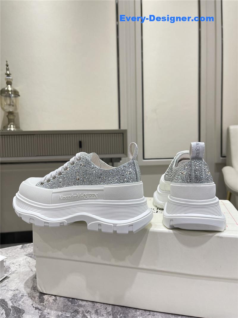 a1exa*der Mcqv*en new canvas series thick-soled dad shoes