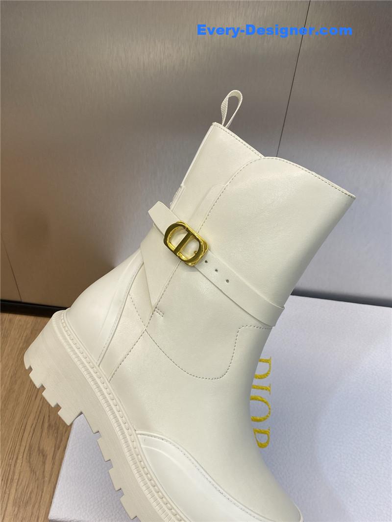 D10r cd letter logo hardware buckle motorcycle boots