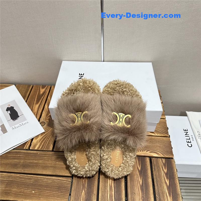 Ce1i*e new autumn and winter wool slippers