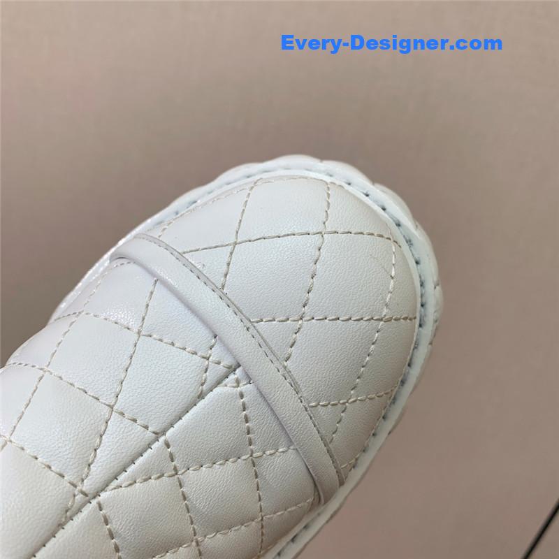 Balmain electro-embroidered leather platform boots