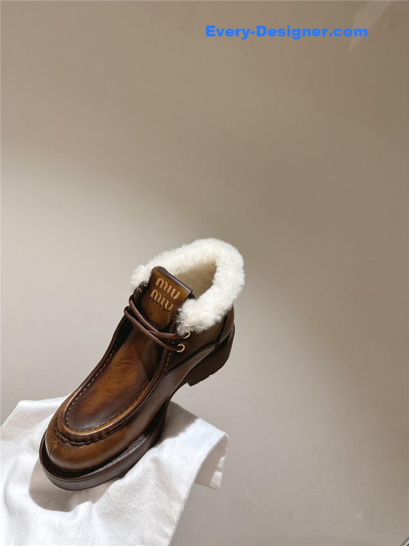 M1um1u wool ankle boots