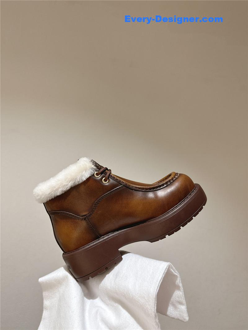 M1um1u wool ankle boots