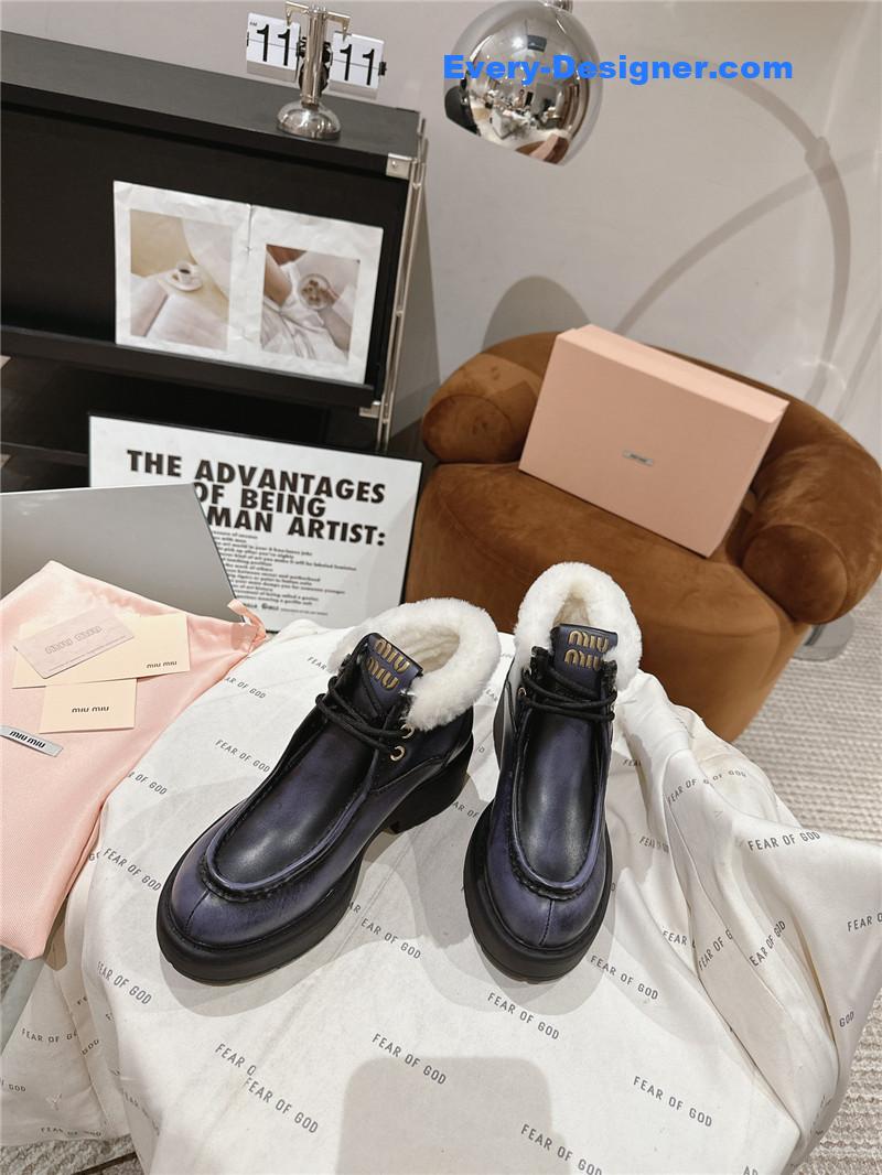 M1um1u wool ankle boots