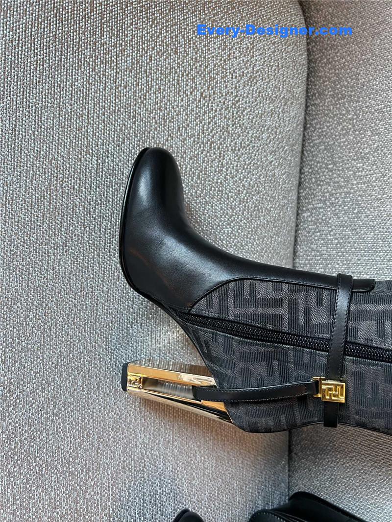 F**di autumn and winter delfina original calfskin high boots