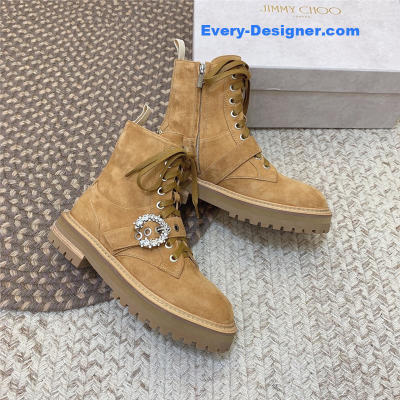 J1m*y Ch00 classic logo military boots