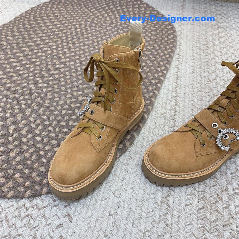 J1m*y Ch00 classic logo military boots
