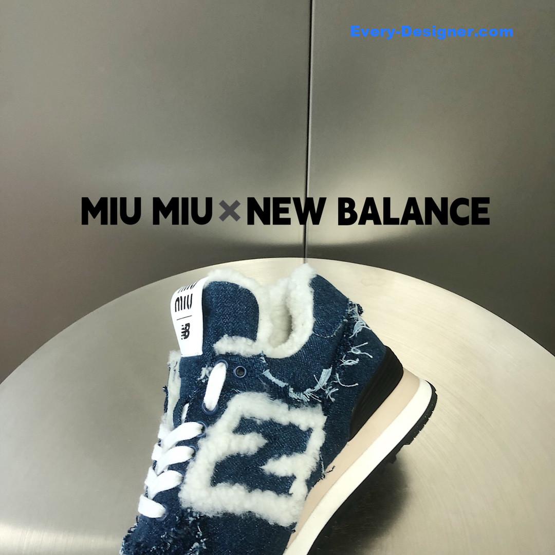M1um1u new balance 574 joint sneakers
