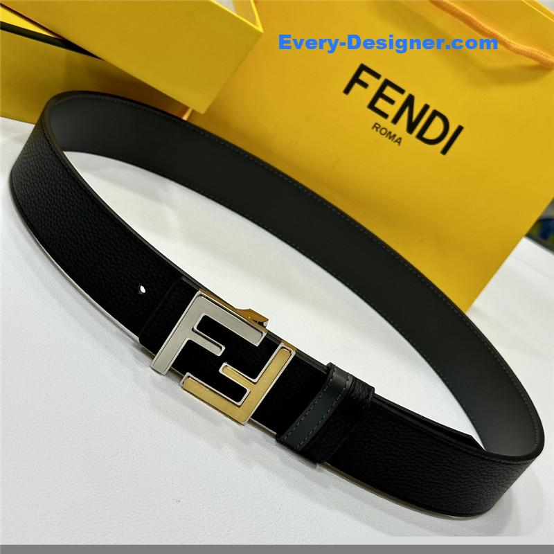 F**di classic f copper buckle belt