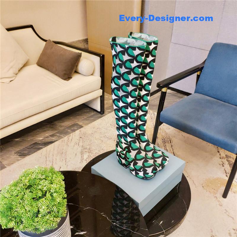 Pra*a catwalk high imitation platform boots