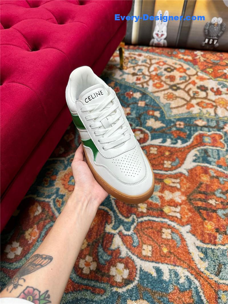 Ce1i*e new color matching sneakers white shoes