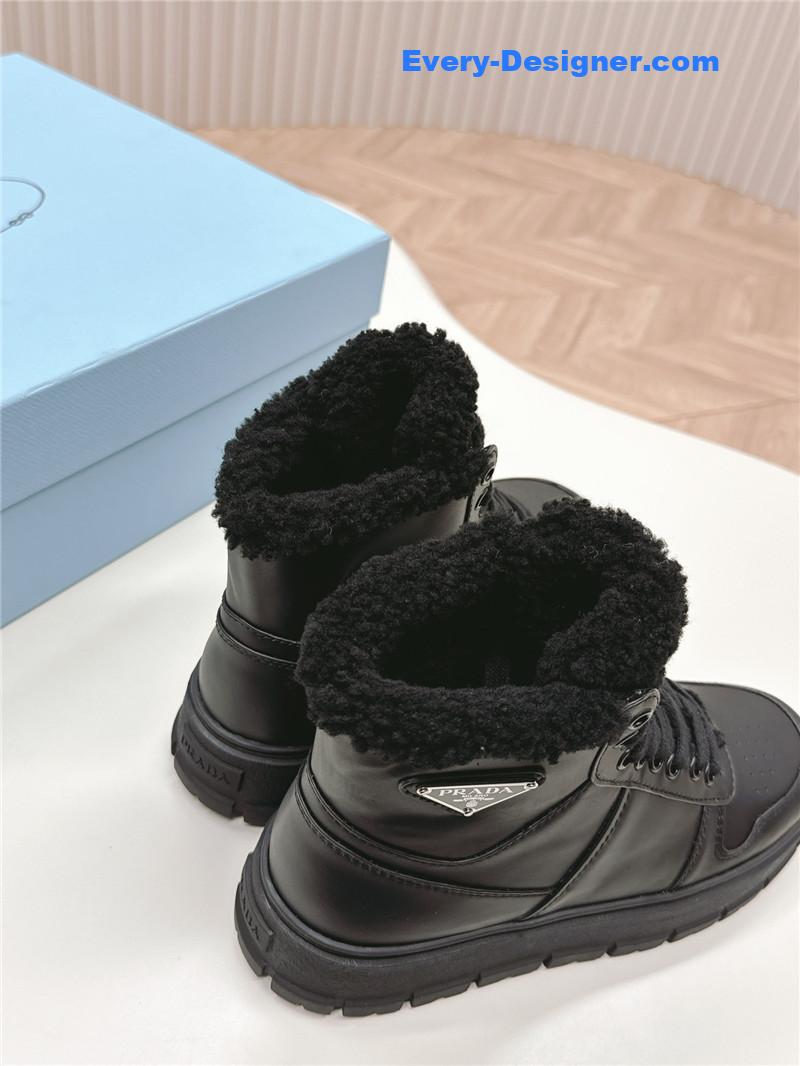 Pra*a wool high top sneakers and boots