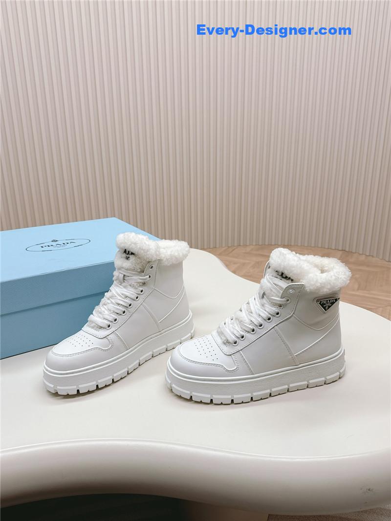 Pra*a wool high top sneakers and boots