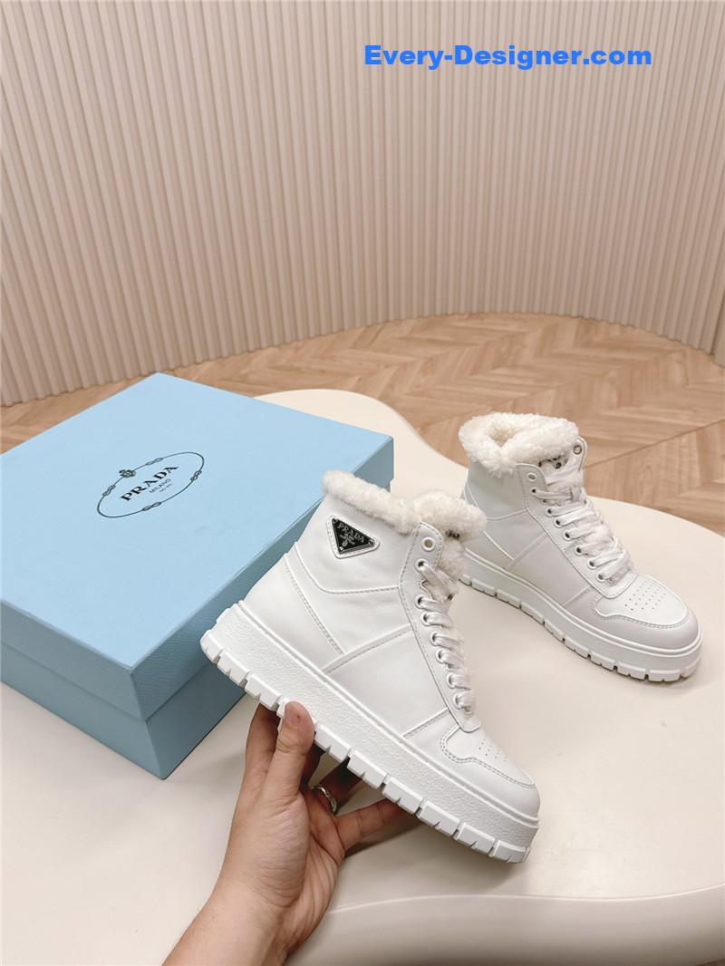 Pra*a wool high top sneakers and boots