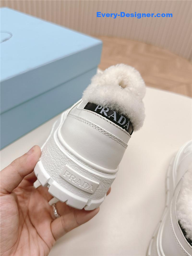 Pra*a wool high top sneakers and boots