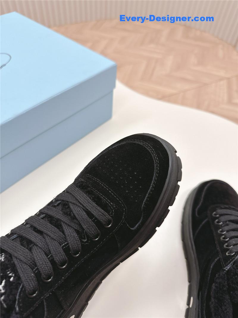 Pra*a wool high top sneakers and boots
