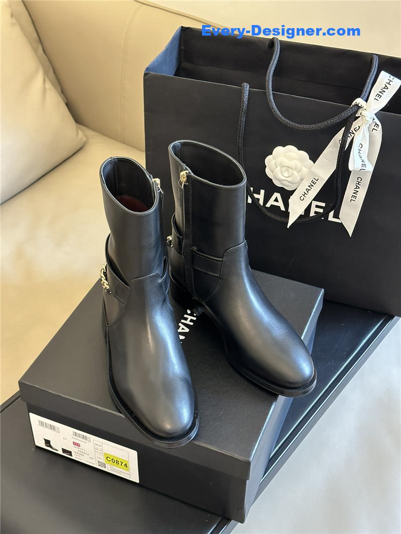 CC autumn and winter chain short boots