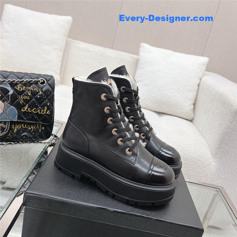 CC new thick-soled lambswool boots