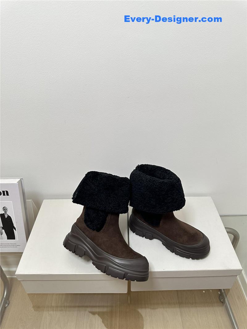 runello cinelli new wool ankle boots