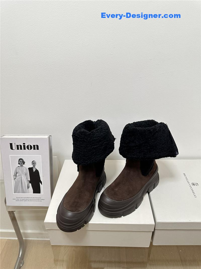 runello cinelli new wool ankle boots