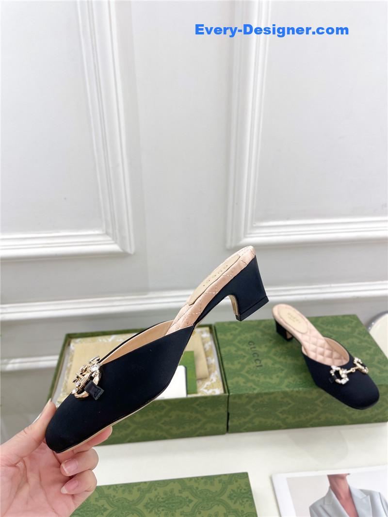 Gvc*1 new crystal horsebit mules