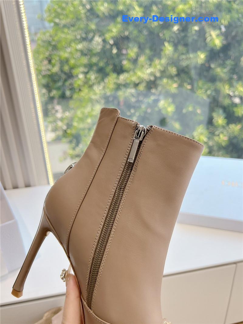 D10r sexy high heel chelsea pointed toe boots