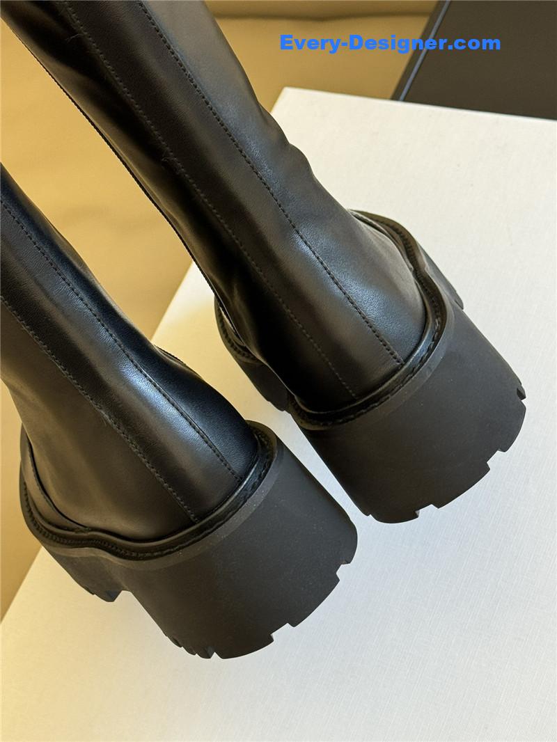Ce1i*e autumn and winter thick sole knee boots