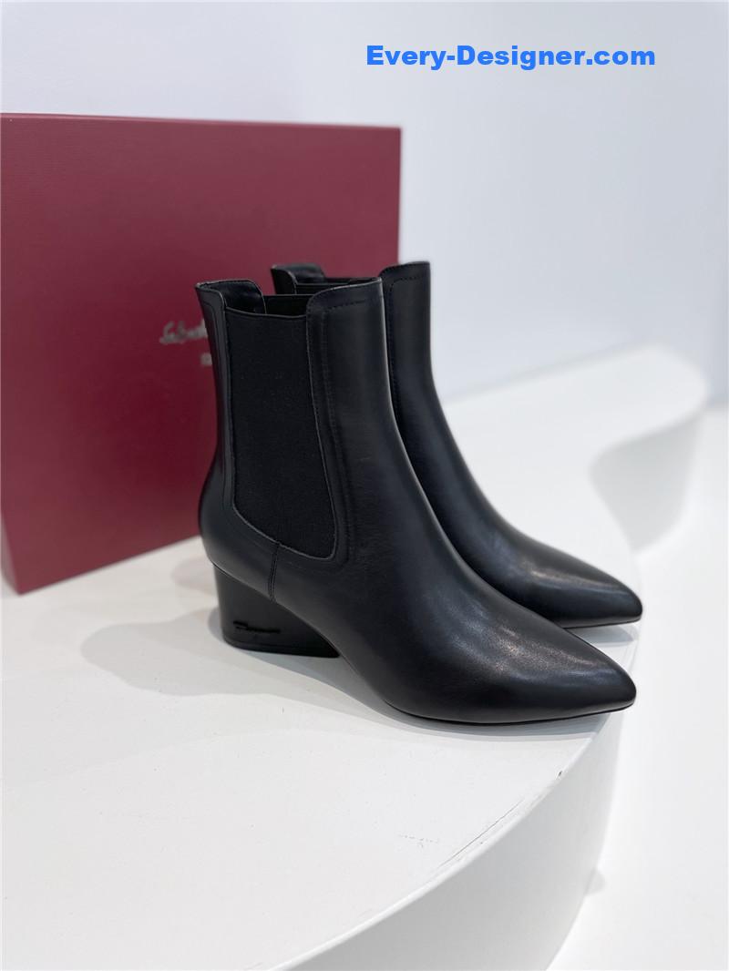 Salvatore Ferragamo Chelsea block heel boots