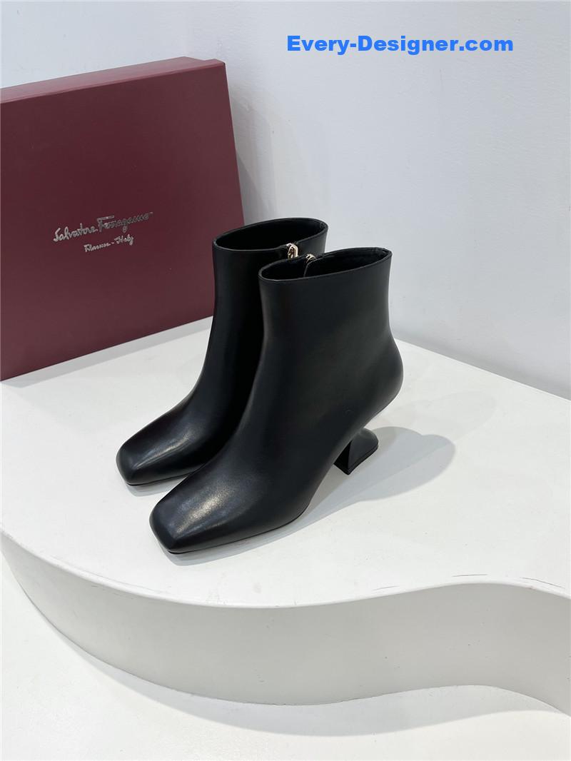 Salvatore Ferragamo Chelsea block heel boots