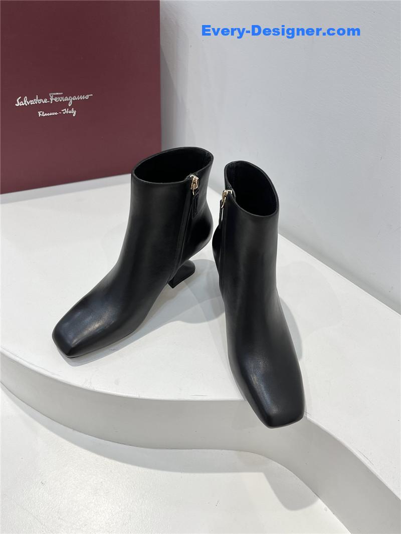 Salvatore Ferragamo Chelsea block heel boots