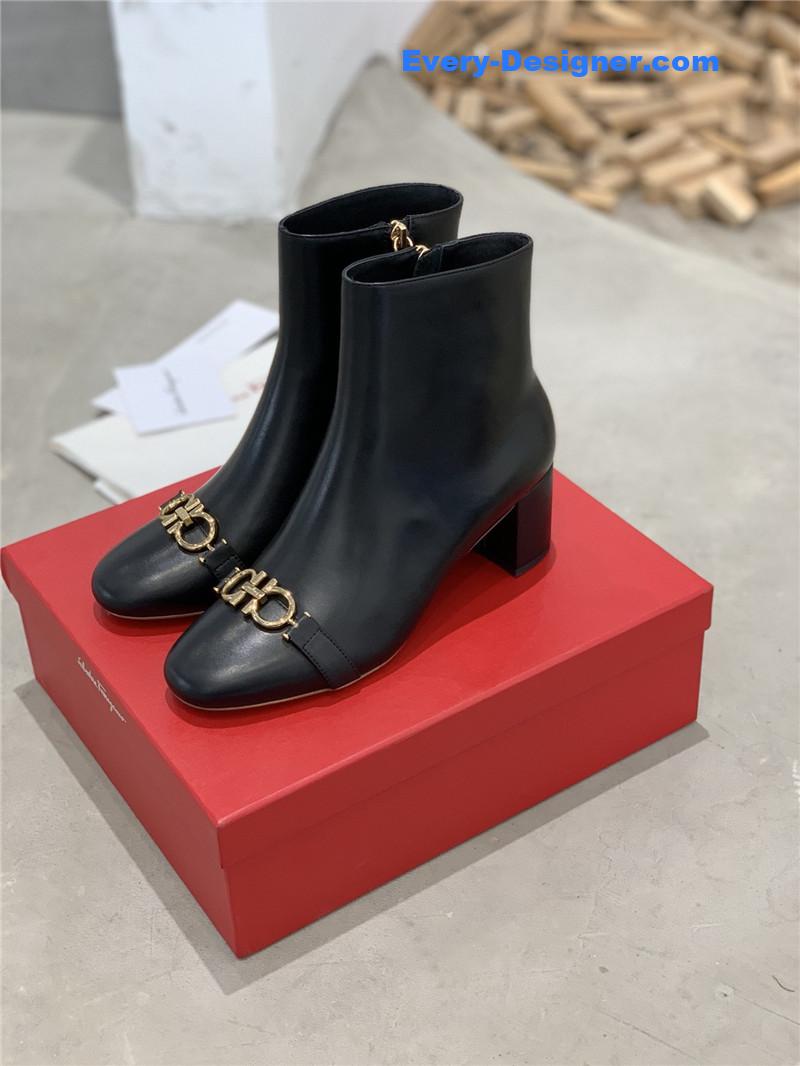 Salvatore Ferragamo block heel boots