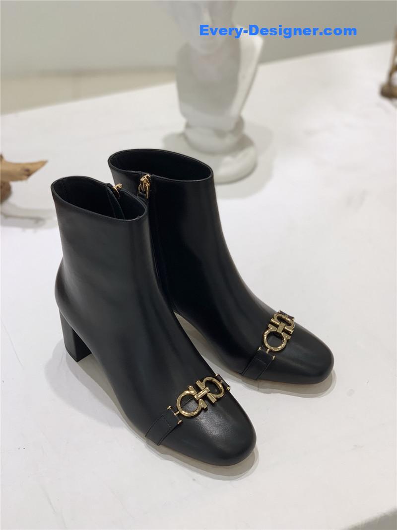 Salvatore Ferragamo block heel boots