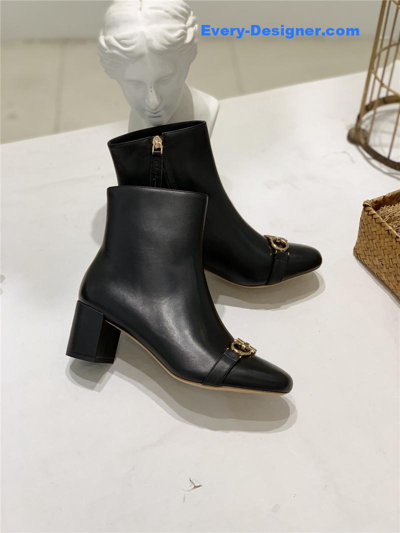 Salvatore Ferragamo block heel boots