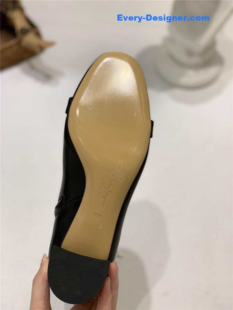 Salvatore Ferragamo block heel boots