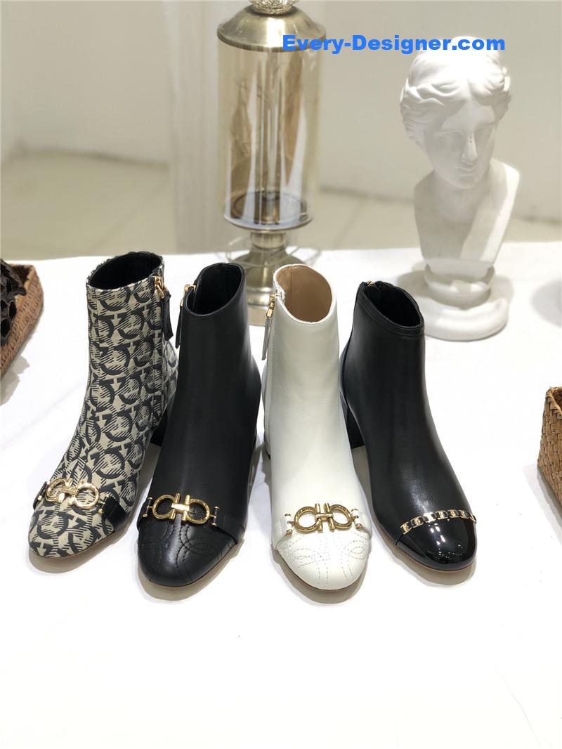 Salvatore Ferragamo block heel boots