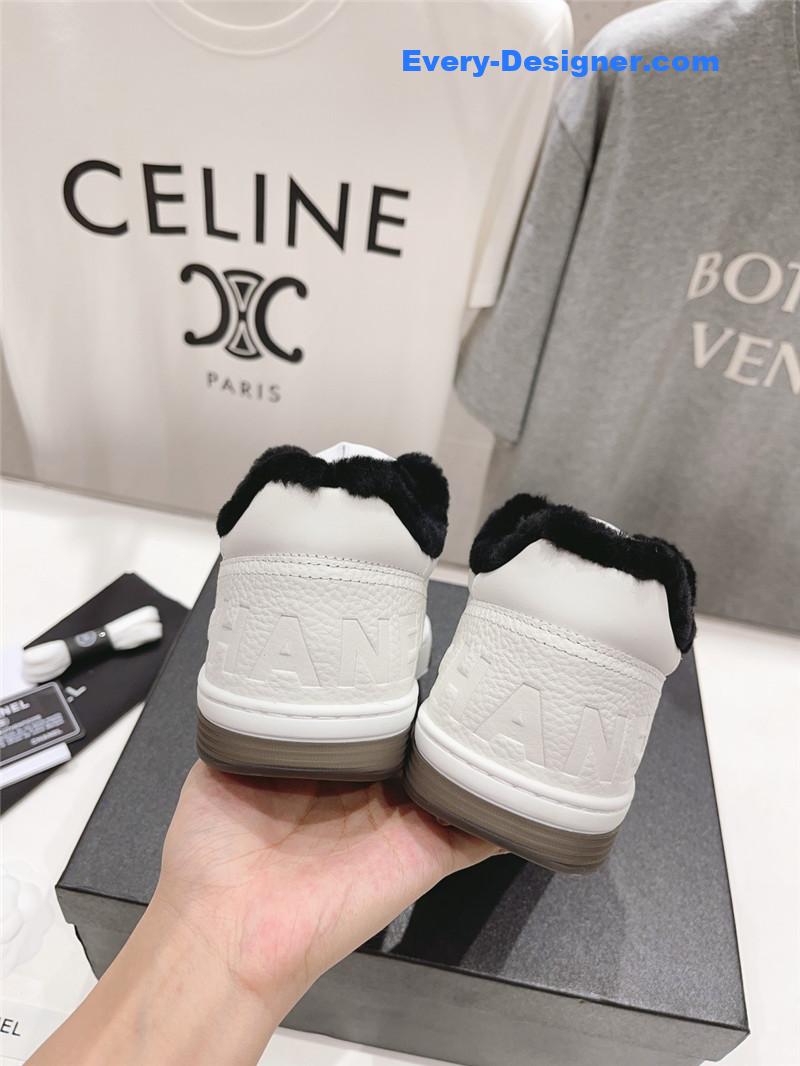 Ch**el panda colorblock thick-soled biscuit shoes