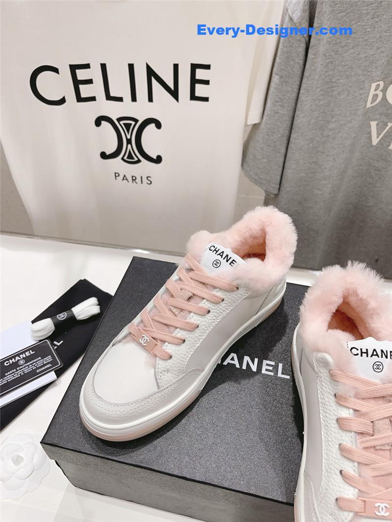 Ch**el panda colorblock thick-soled biscuit shoes