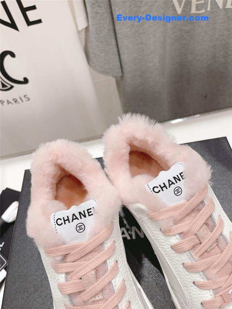 Ch**el panda colorblock thick-soled biscuit shoes