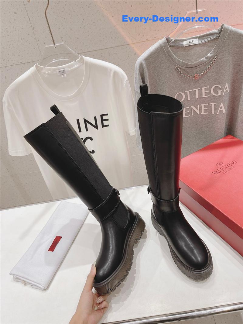 Va1e*ntin0 platform knee high boots