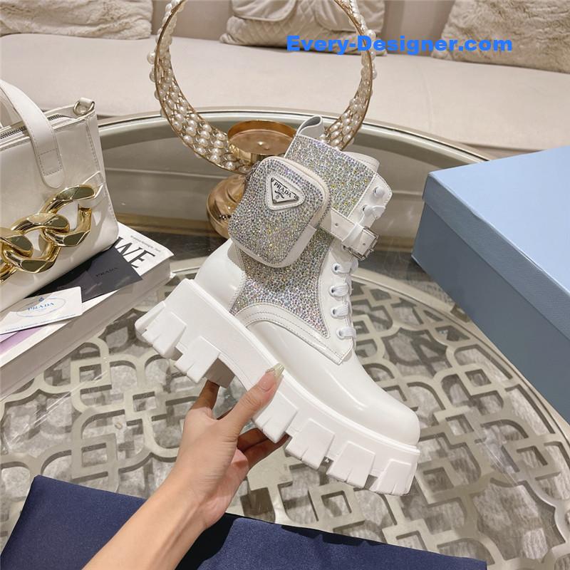 Pra*a monolith boots with pouch