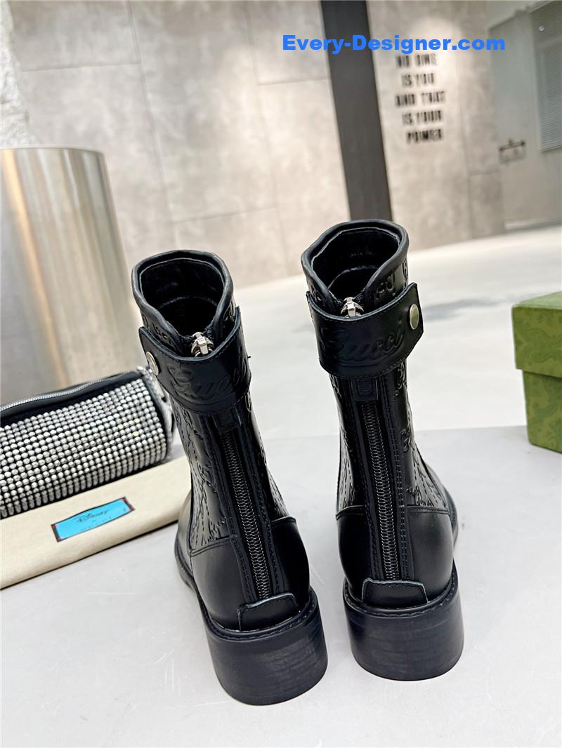 Gvc*1 gg monogram leather boots