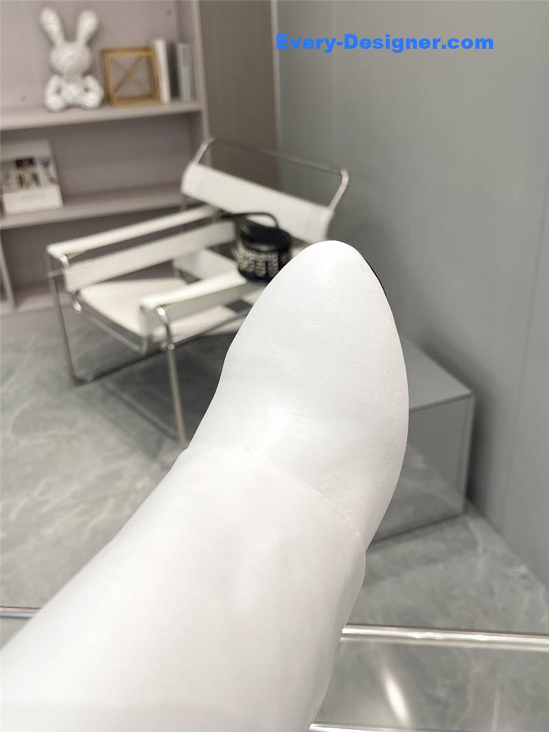Givenchy Women’s White Shark Lock Boots