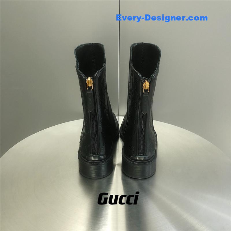 Gvc*1 horsebit gg leather ankle boots