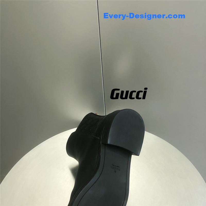 Gvc*1 horsebit gg leather ankle boots