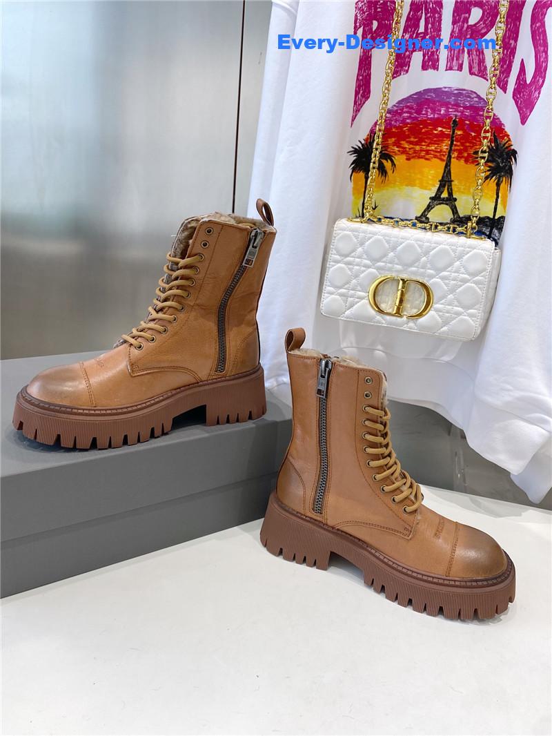 Ba1en*iaga new autumn and winter lace-up martin boots