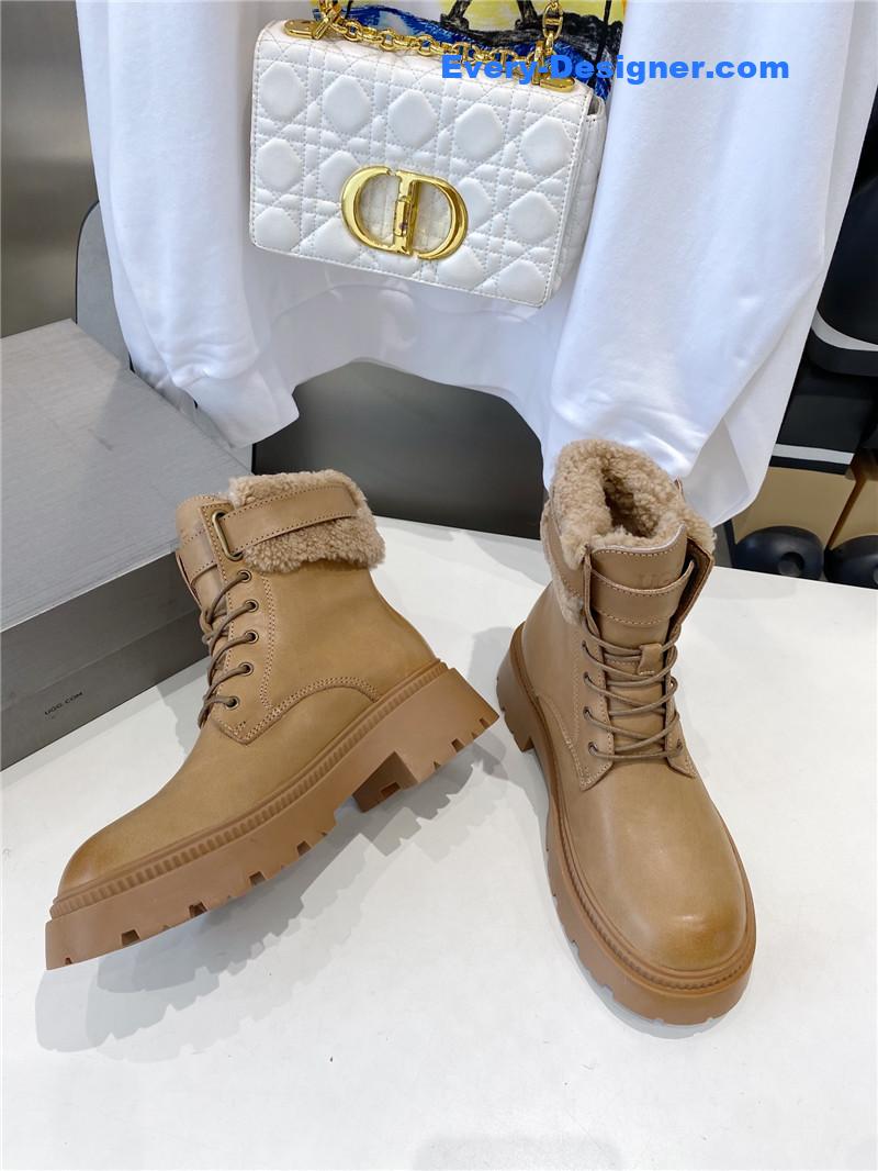 UGG Shearling Lace-Up Boots