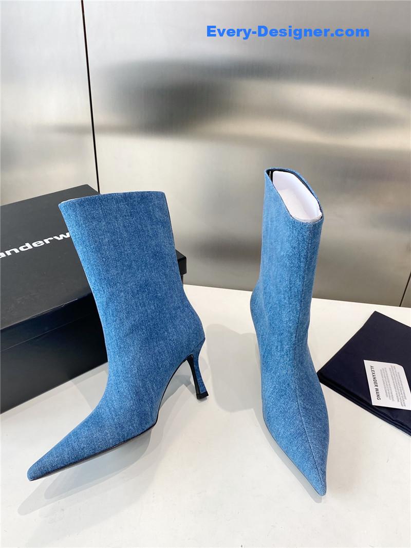 A1exa*der wang delphine 90mm denim boots women