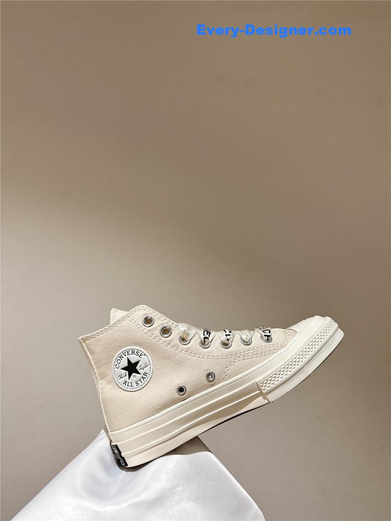 Ch**el co-branded converse canvas shoes